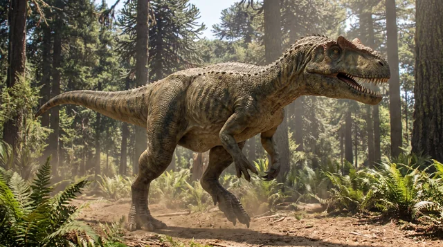 Clean catalogue illustration for Allosaurus