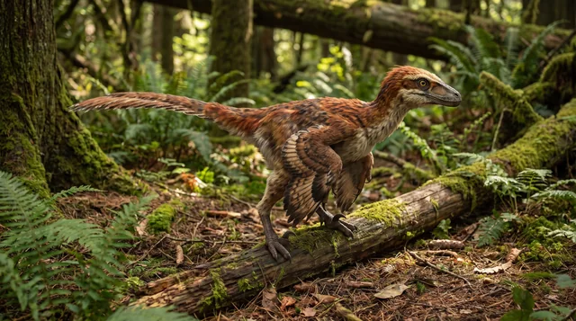 Clean catalogue illustration for Bambiraptor