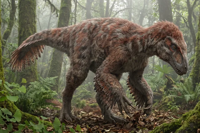 Catalogue illustration for Beipiaosaurus