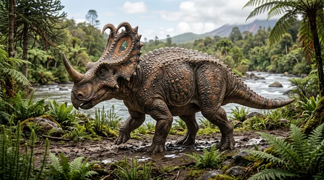 Clean catalogue illustration for Centrosaurus