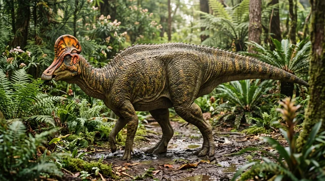 Clean catalogue illustration for Corythosaurus