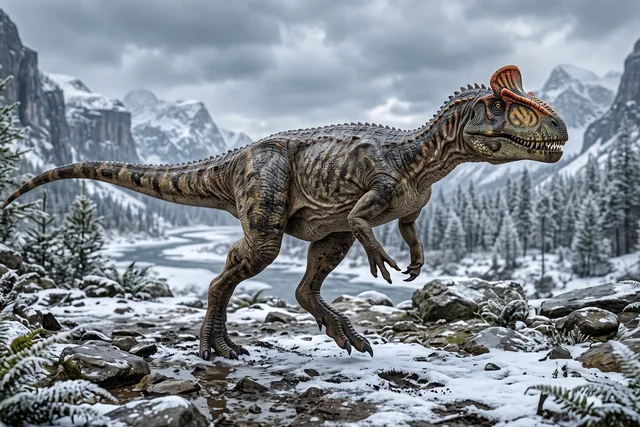 Catalogue illustration for Cryolophosaurus