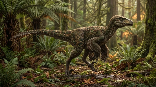 Clean catalogue illustration for Dakotaraptor