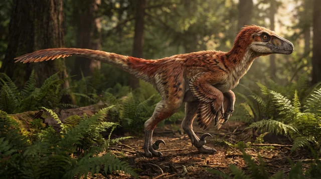 Clean catalogue illustration for Deinonychus