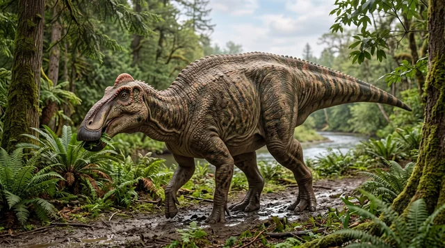 Clean catalogue illustration for Edmontosaurus