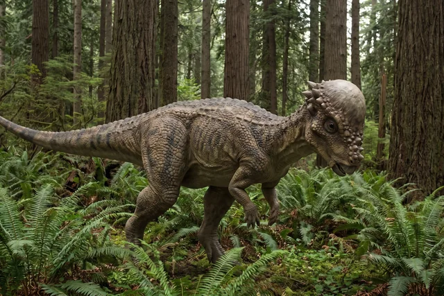 Catalogue illustration for Pachycephalosaurus