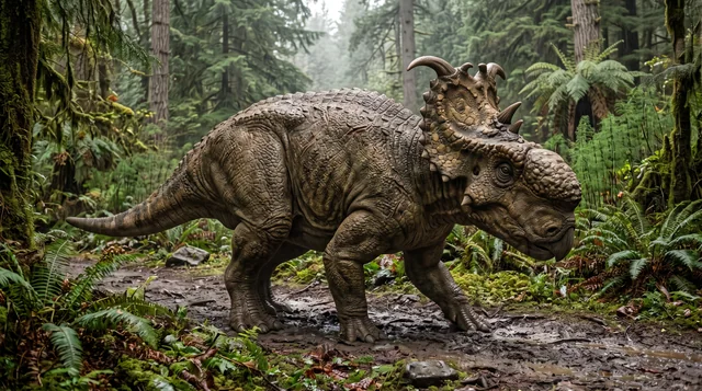 Clean catalogue illustration for Pachyrhinosaurus