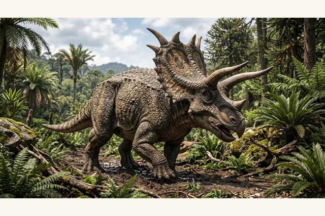 Catalogue illustration for Pentaceratops