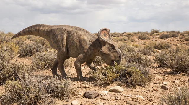 Clean catalogue illustration for Protoceratops