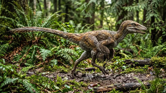 Clean catalogue illustration for Saurornitholestes