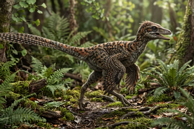 Catalogue illustration for Sinornithosaurus