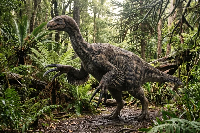 Catalogue illustration for Therizinosaurus