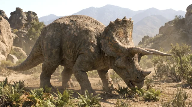 Clean catalogue illustration for Triceratops