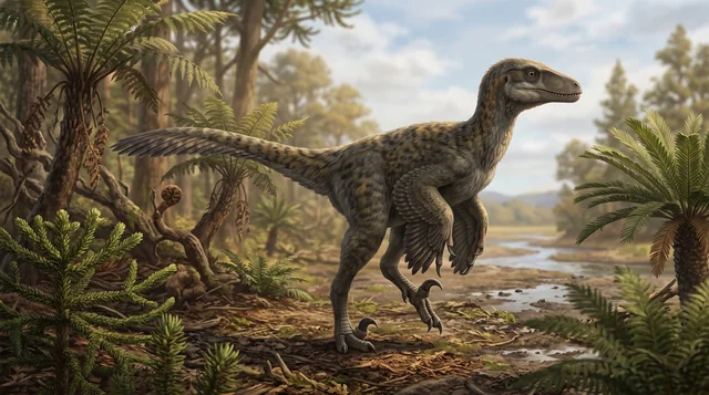 Clean catalogue illustration for Variraptor