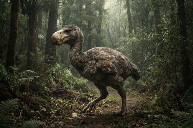 Clean catalogue illustration for Gastornis