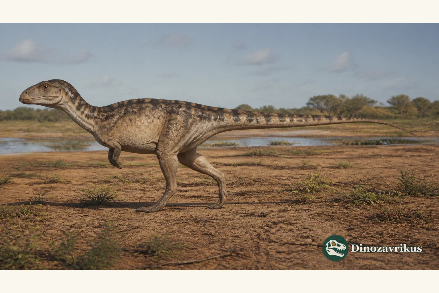 Abrictosaurus reconstructed on an Early Jurassic floodplain in southern Africa