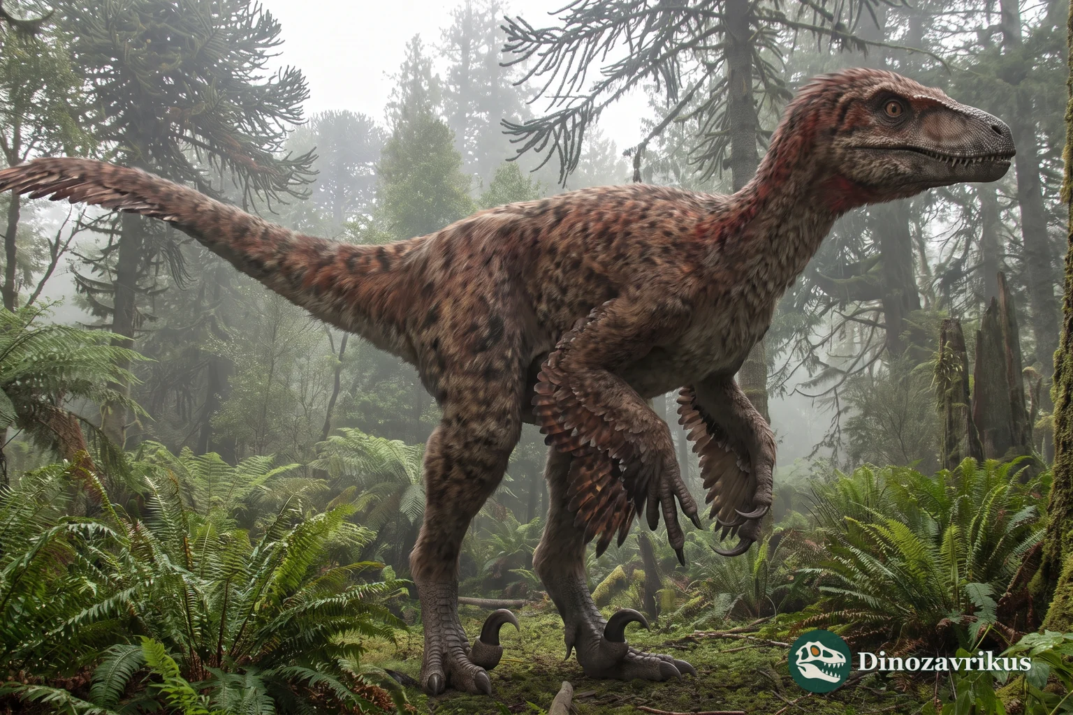 Feathered reconstruction of Achillobator