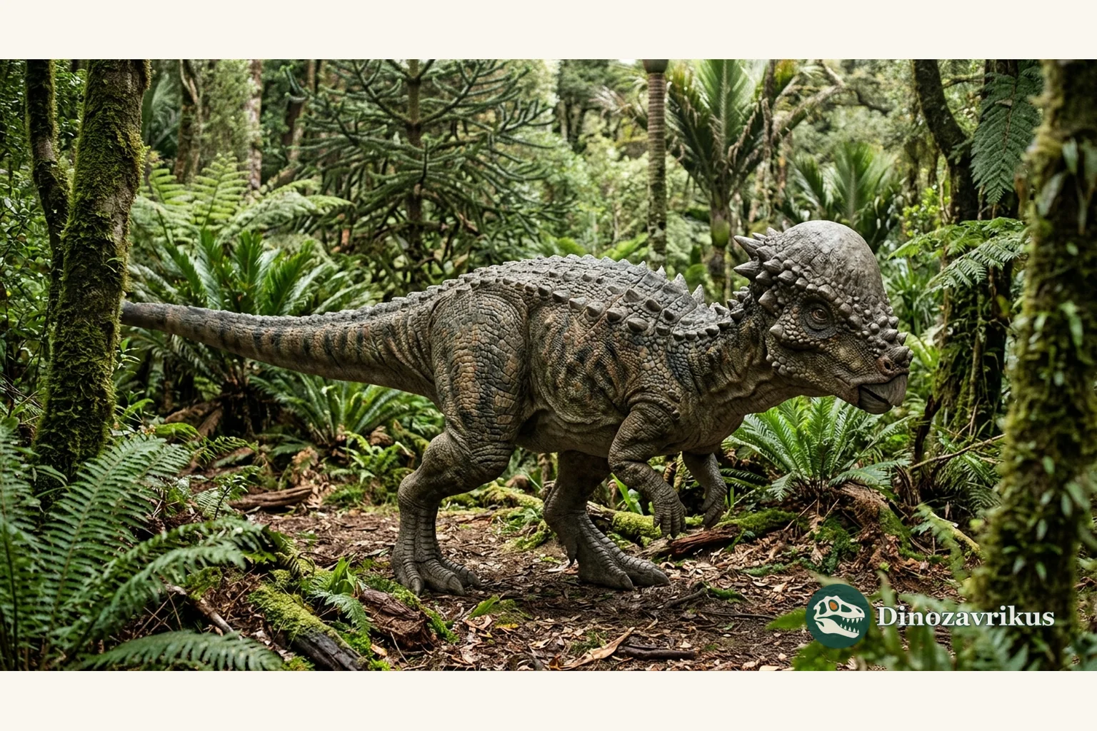 Acrotholus reconstructed in a Late Cretaceous Alberta landscape