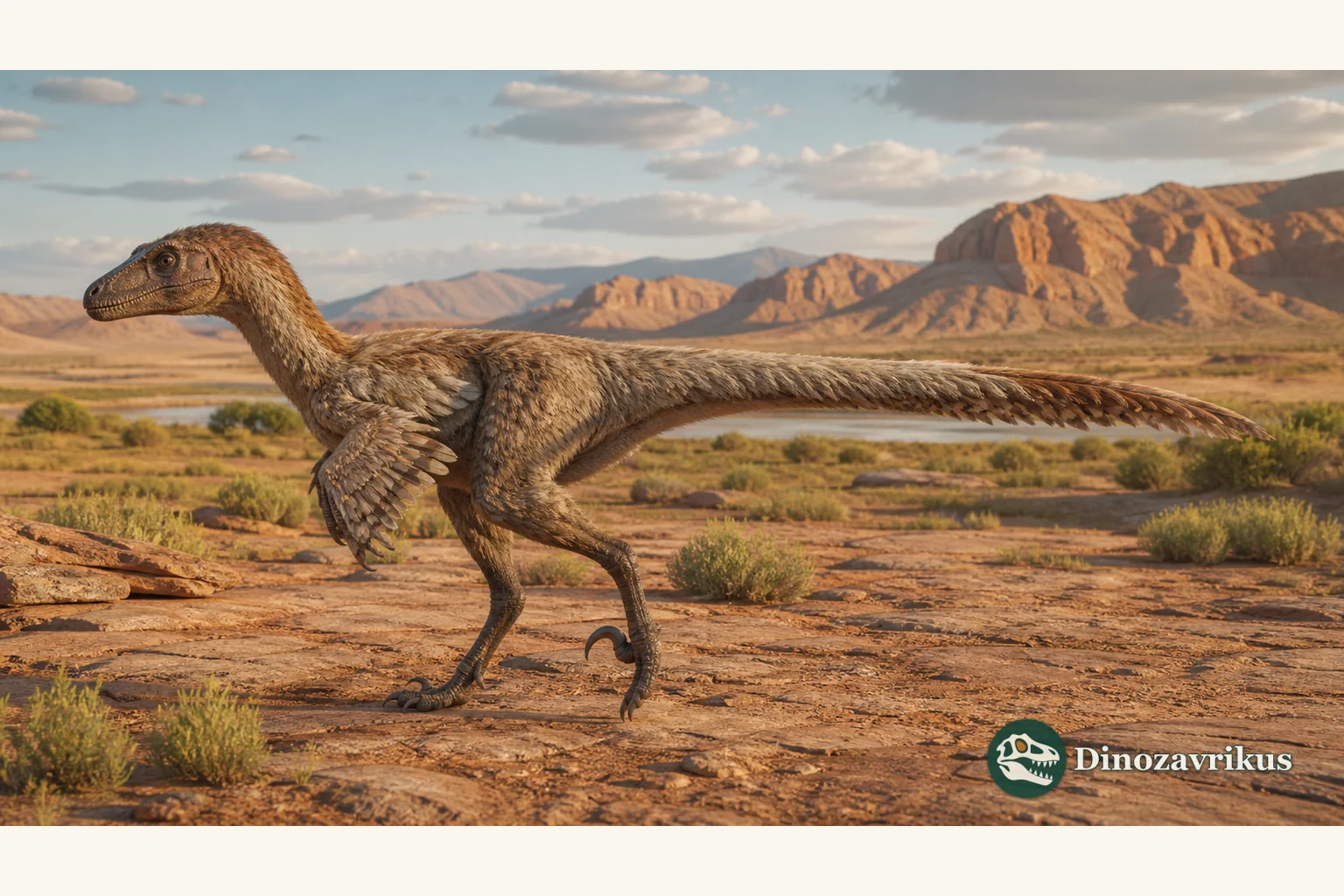 Adasaurus mongoliensis reconstructed in the Nemegt landscape