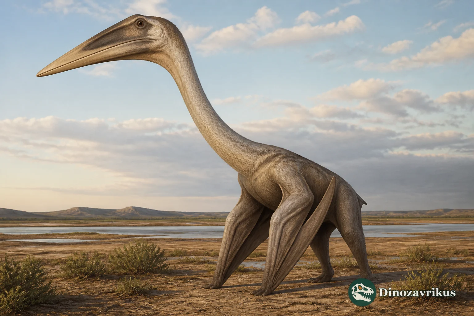Aerotitan reconstructed on a Late Cretaceous Patagonian plain