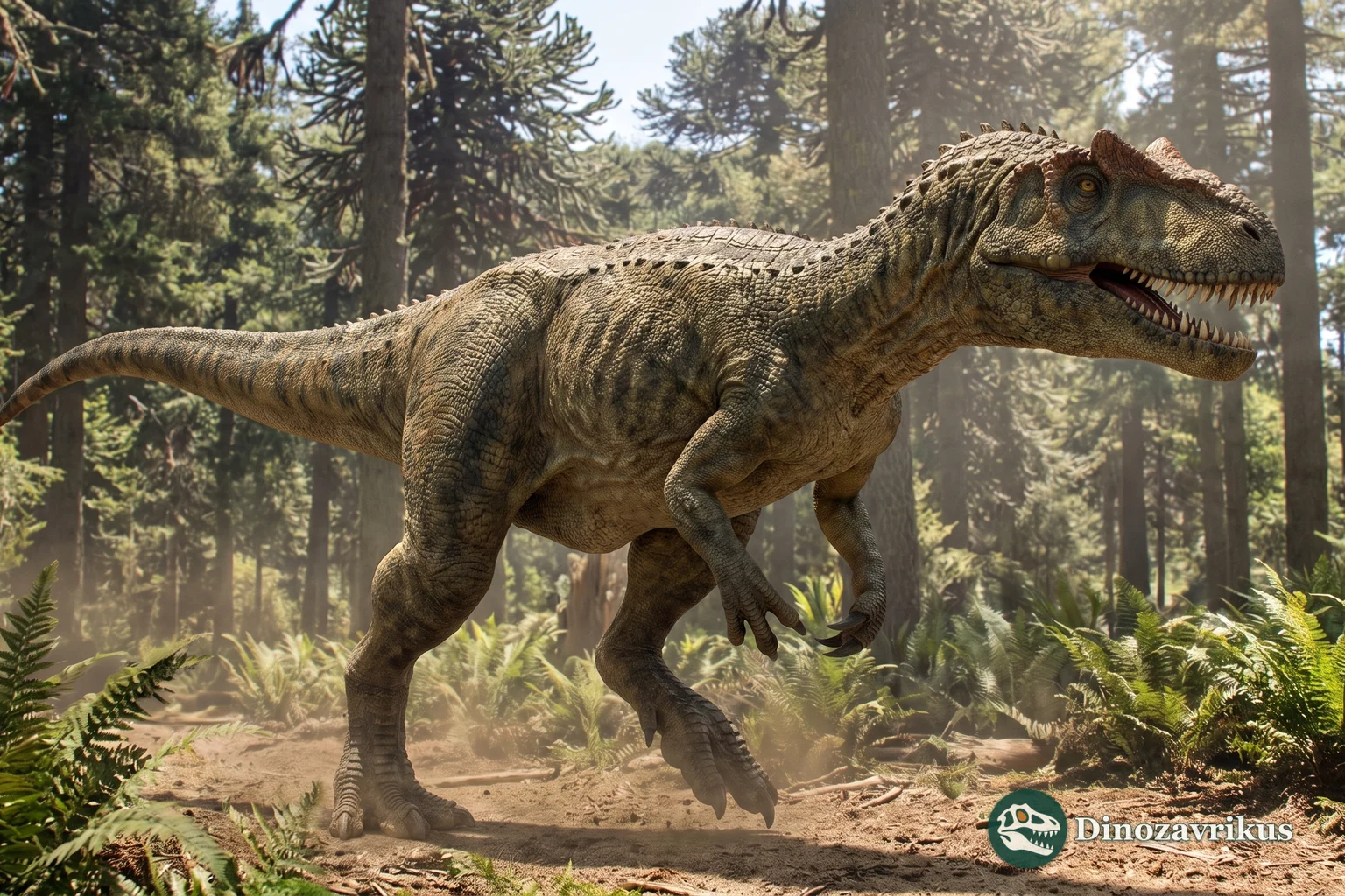 Artist's reconstruction of an adult Allosaurus