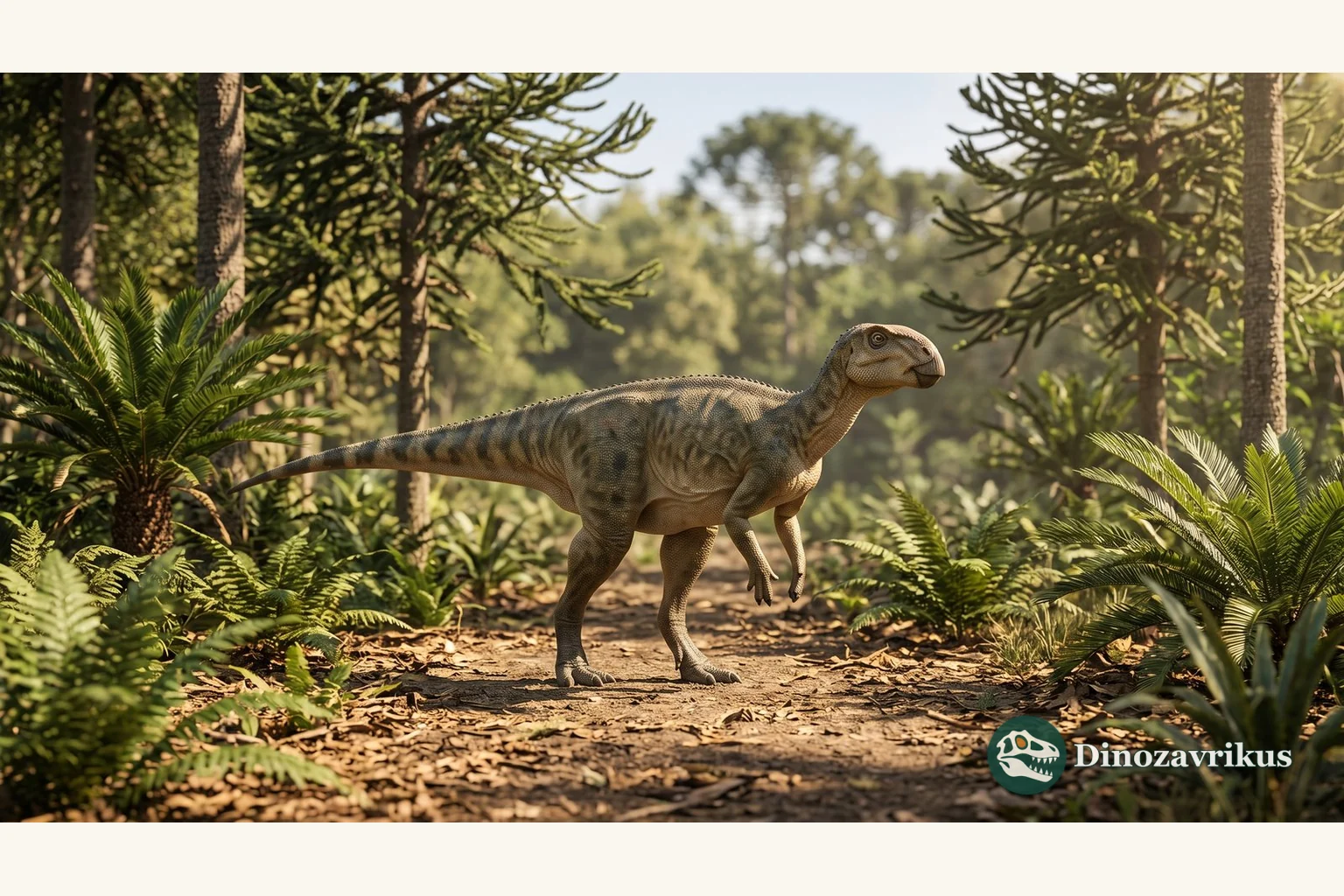 Illustrative Anabisetia in a Cretaceous Patagonian woodland