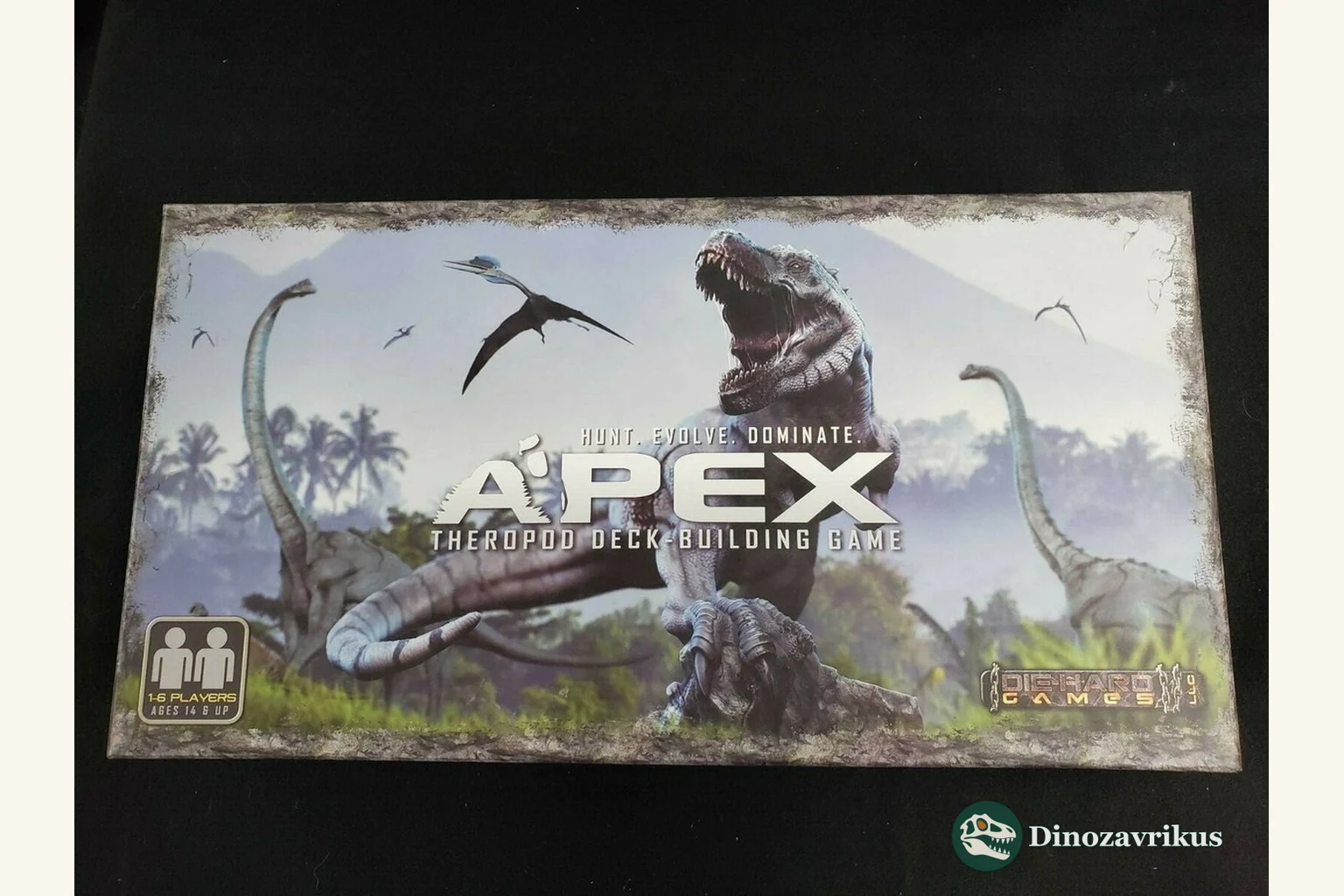 English cover artwork for Apex: Theropod Deck-Building Game