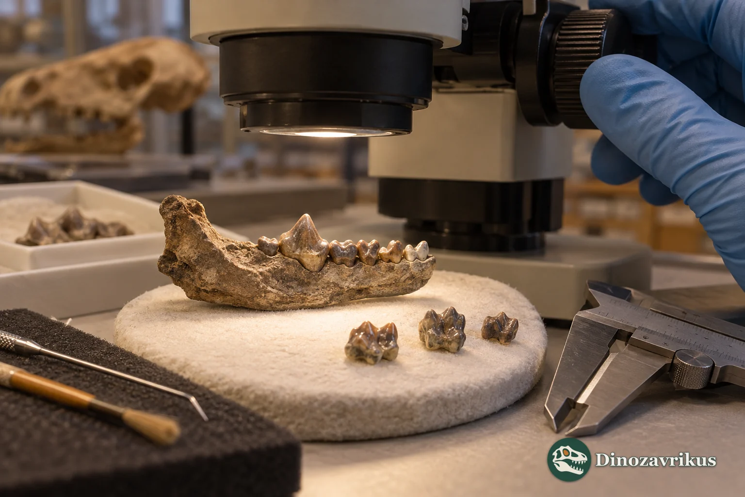 Conceptual study of a small mammal jaw and tooth