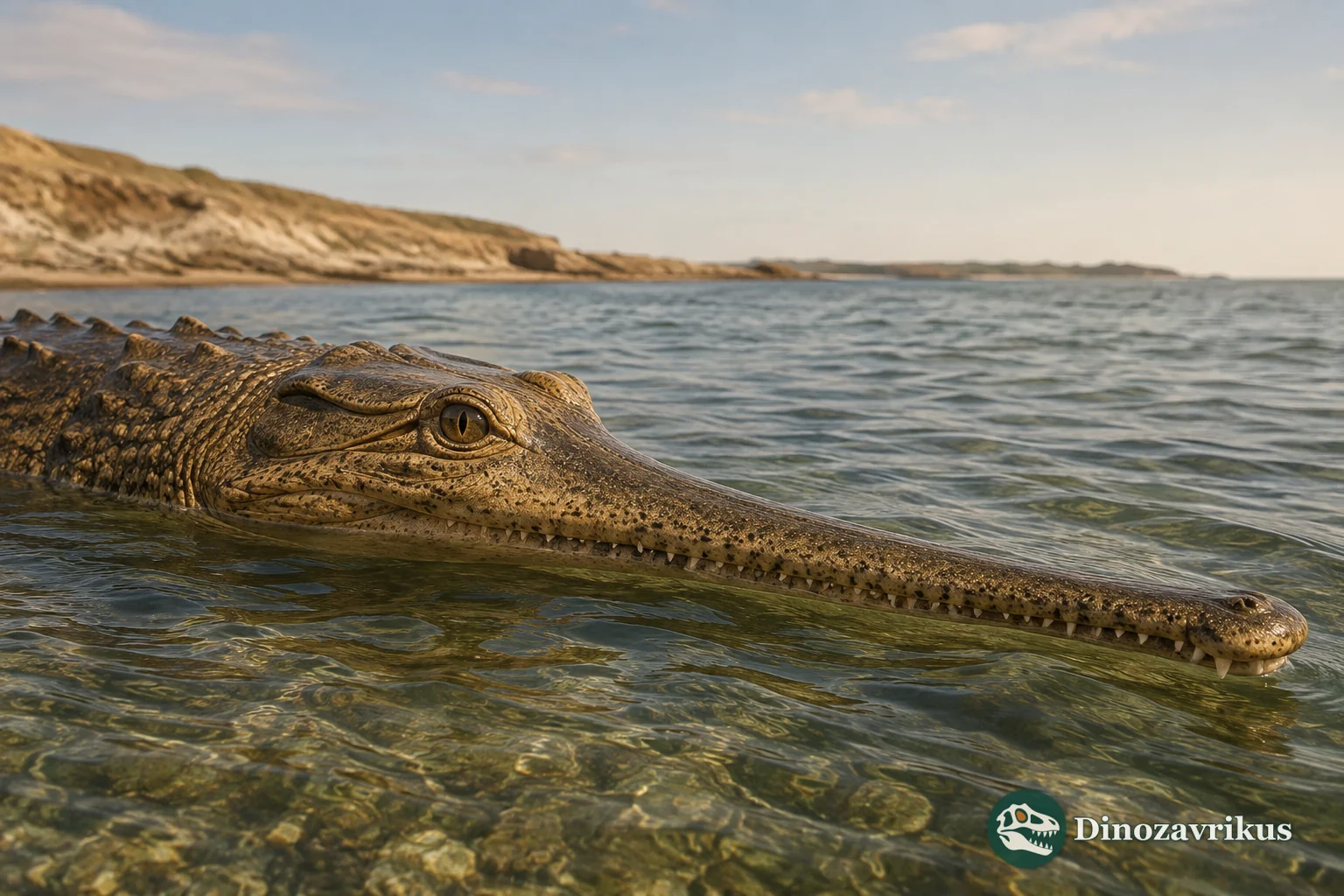 Argochampsa reconstructed in a Paleocene coastal setting in Morocco