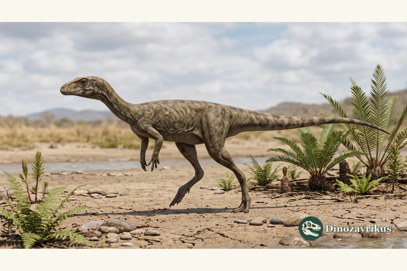 Illustrative Asilisaurus in a Middle Triassic Tanzanian environment