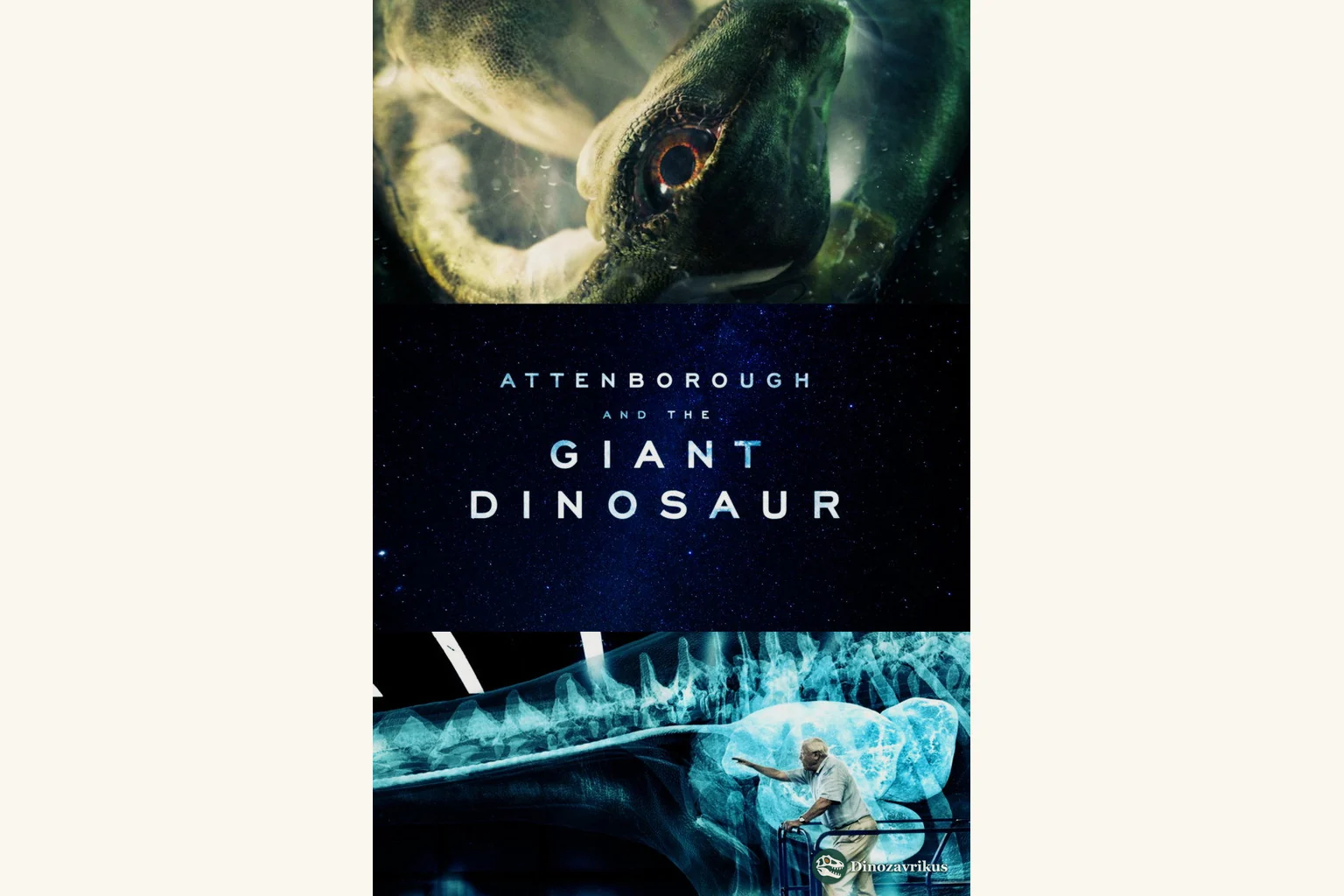 English cover artwork for Attenborough and the Giant Dinosaur