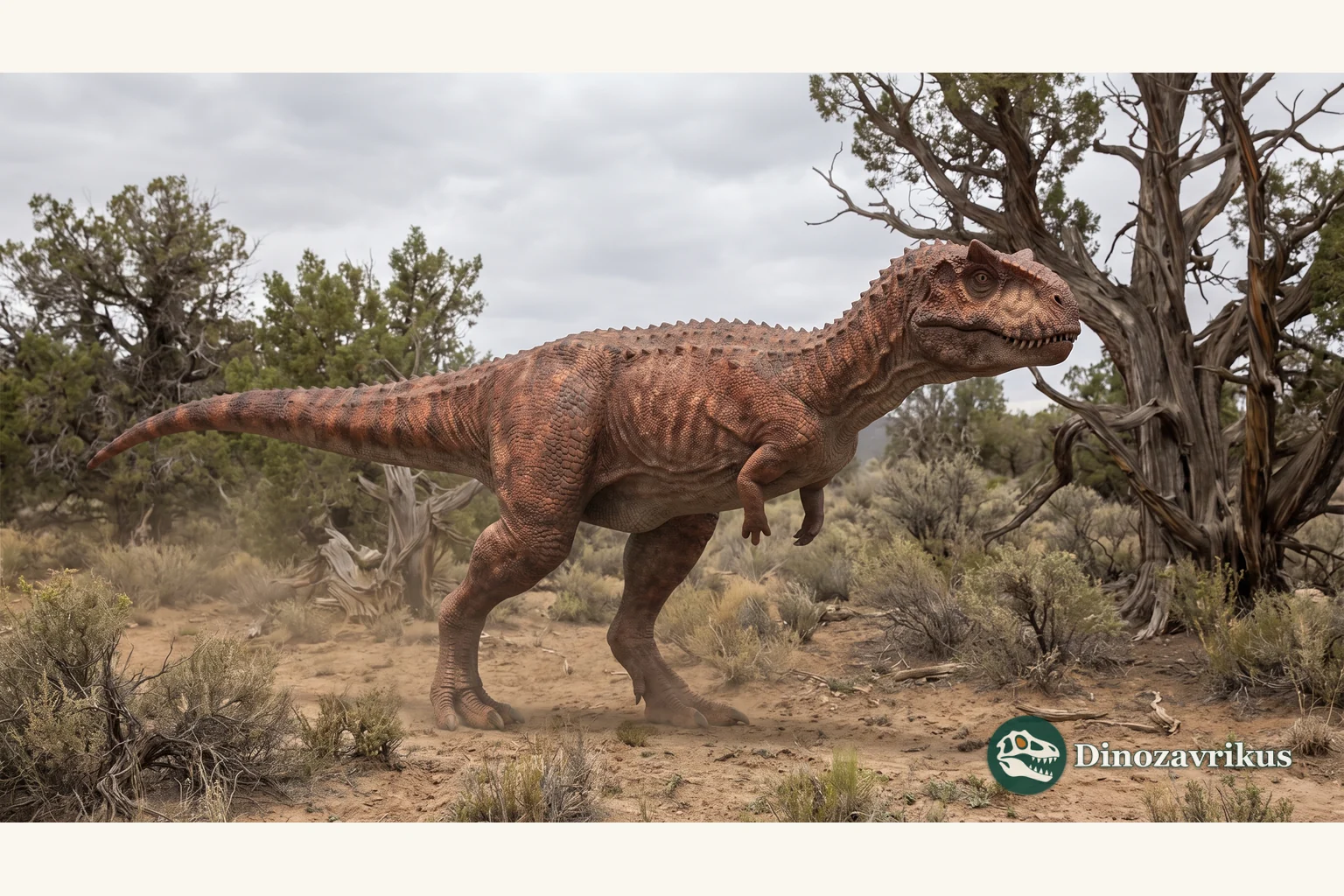 Aucasaurus reconstructed on a Late Cretaceous Patagonian floodplain