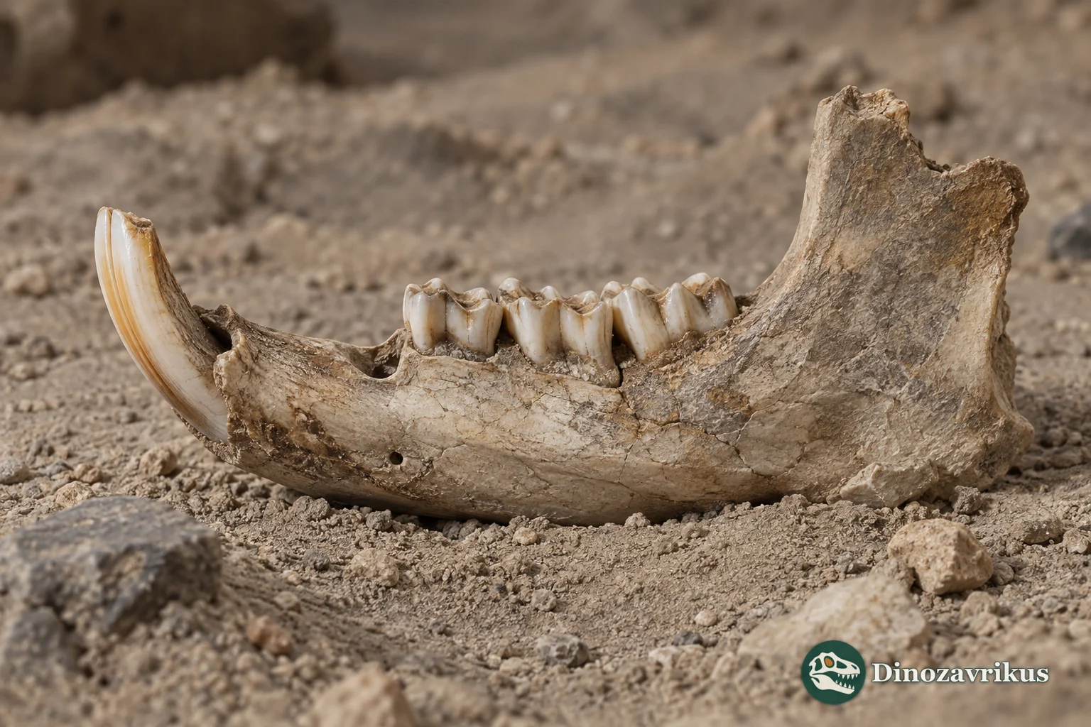 Conceptual fossil hare jaw