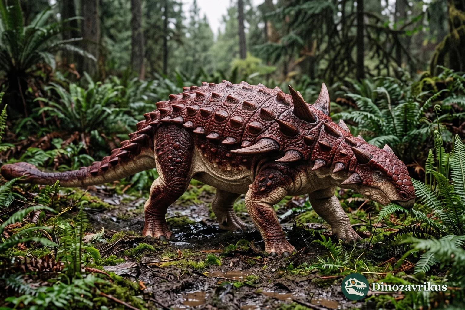 Borealopelta reconstructed with armour and countershading
