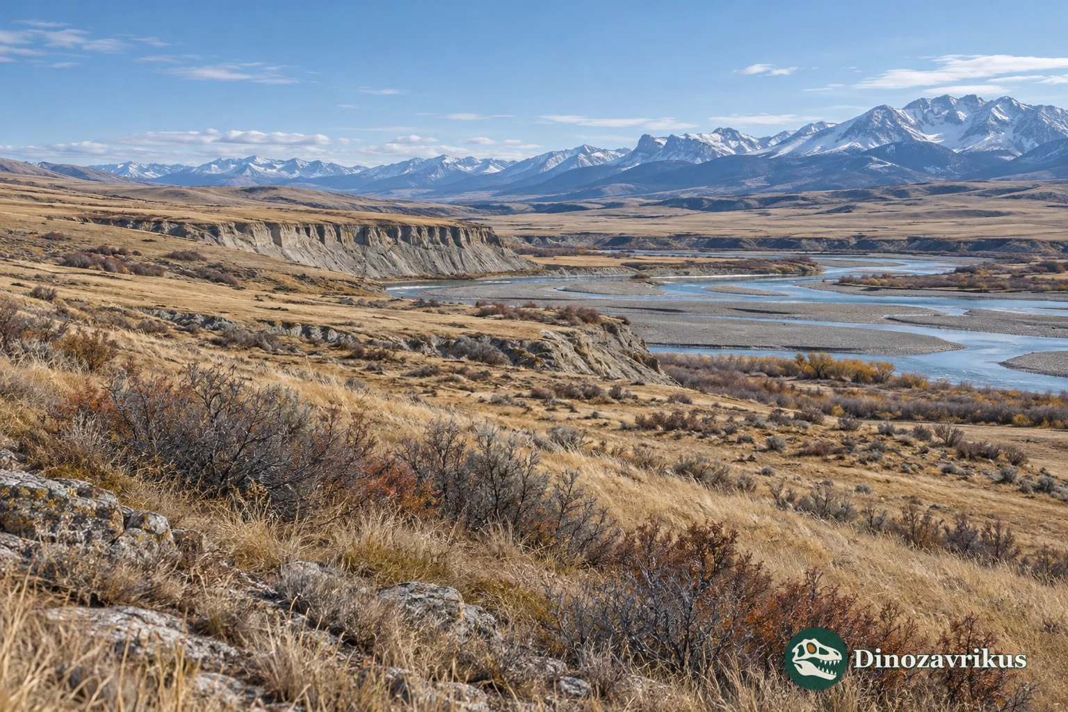 Interpretive dry Pleistocene Alberta grassland