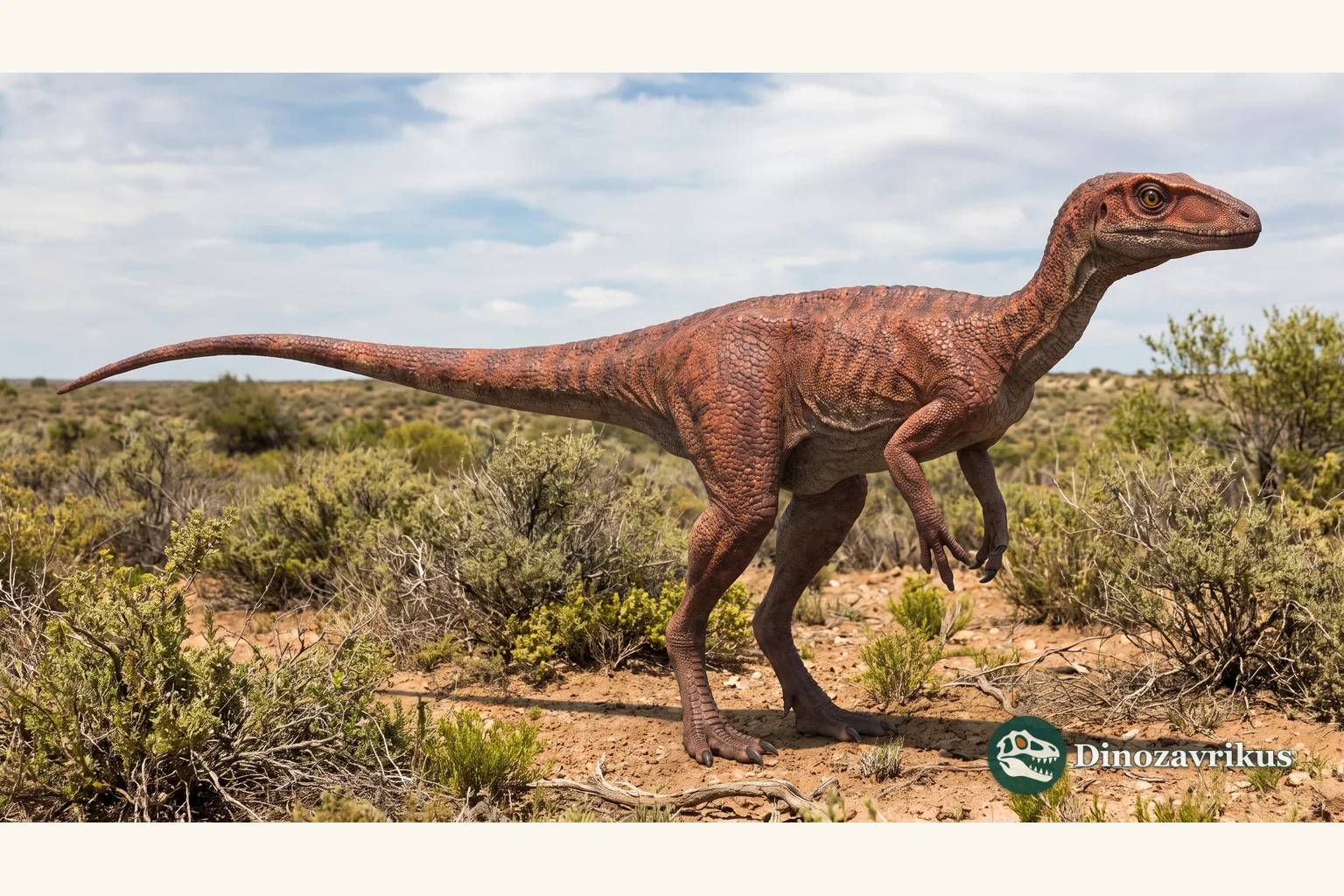 Illustrative reconstruction of Buriolestes in the Late Triassic of southern Brazil