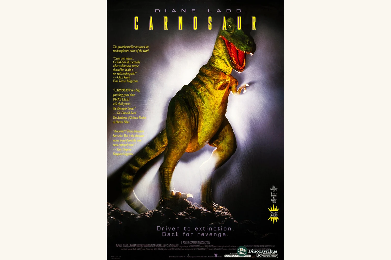 Original poster artwork for Carnosaur