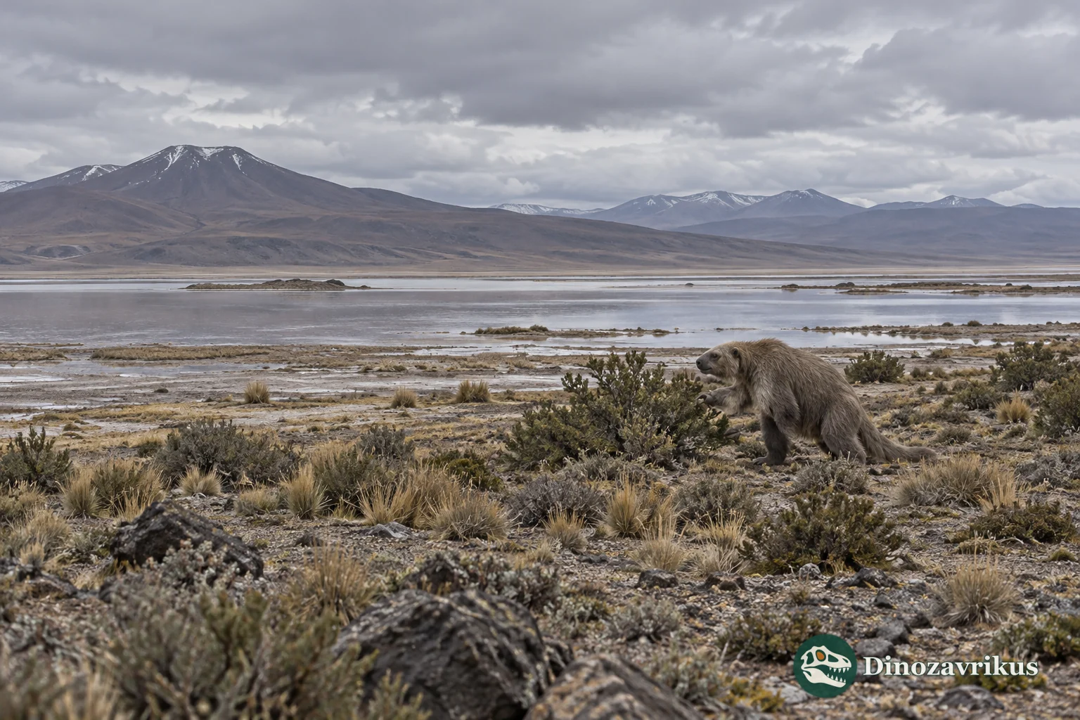 Interpretive Bolivian Altiplano landscape with Catonyx
