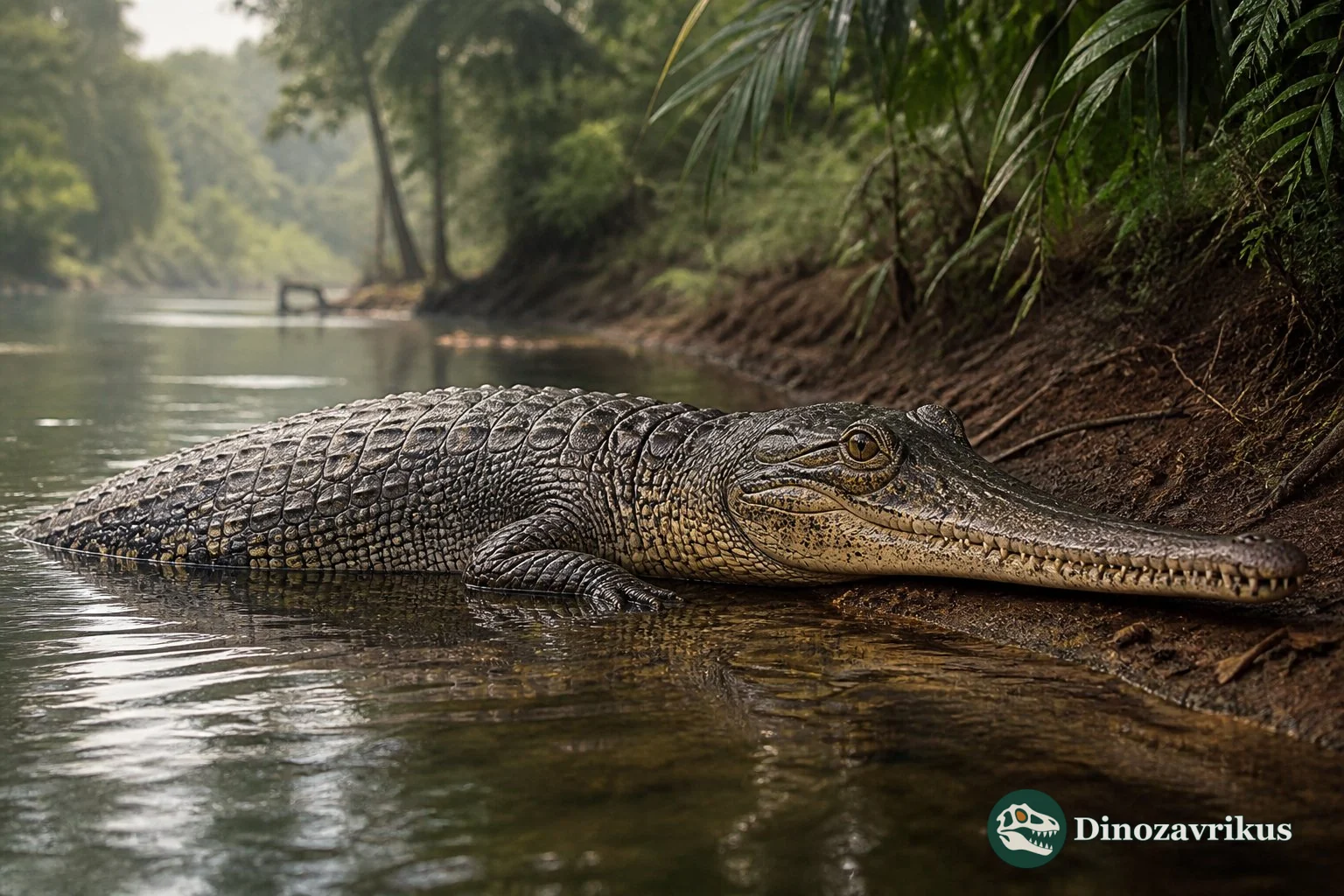 Charactosuchus reconstructed in a Miocene South American wetland