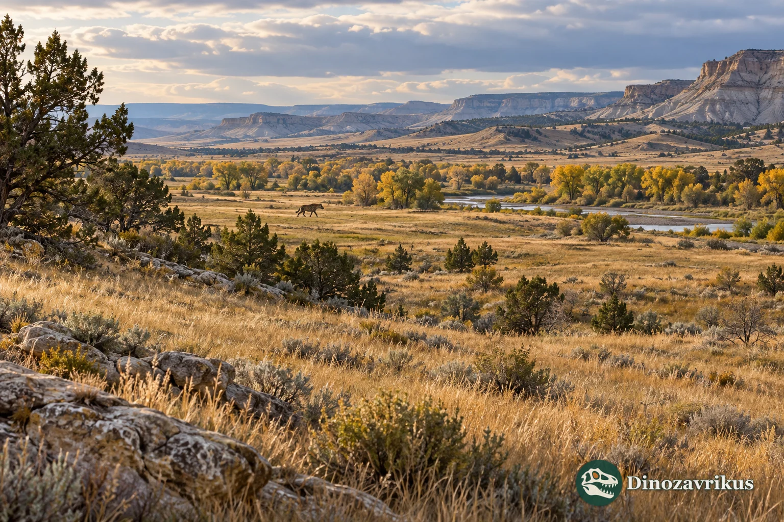 Interpretive open ancient North American landscape