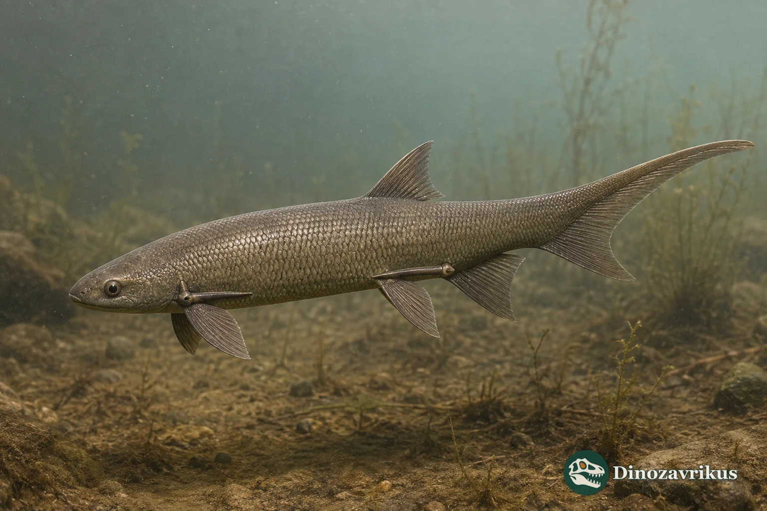 Cheiracanthus murchisoni in a Devonian lake of the Orcadian Basin