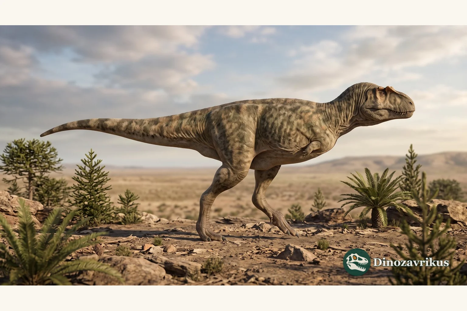 Scientific reconstruction of Chenanisaurus in latest Cretaceous Morocco