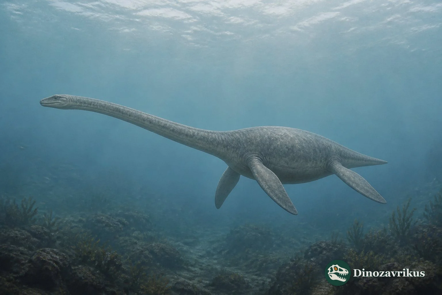 Illustrative long-necked plesiosaur form; Cimoliasaurus itself is not reconstructable from its type vertebrae