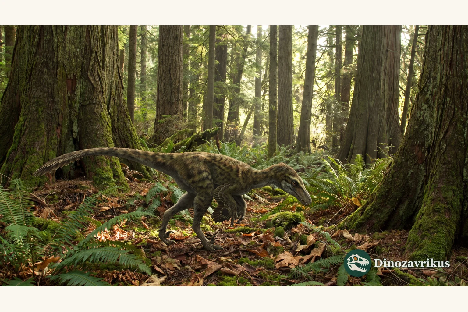 Coelurus reconstructed on a Morrison Formation floodplain