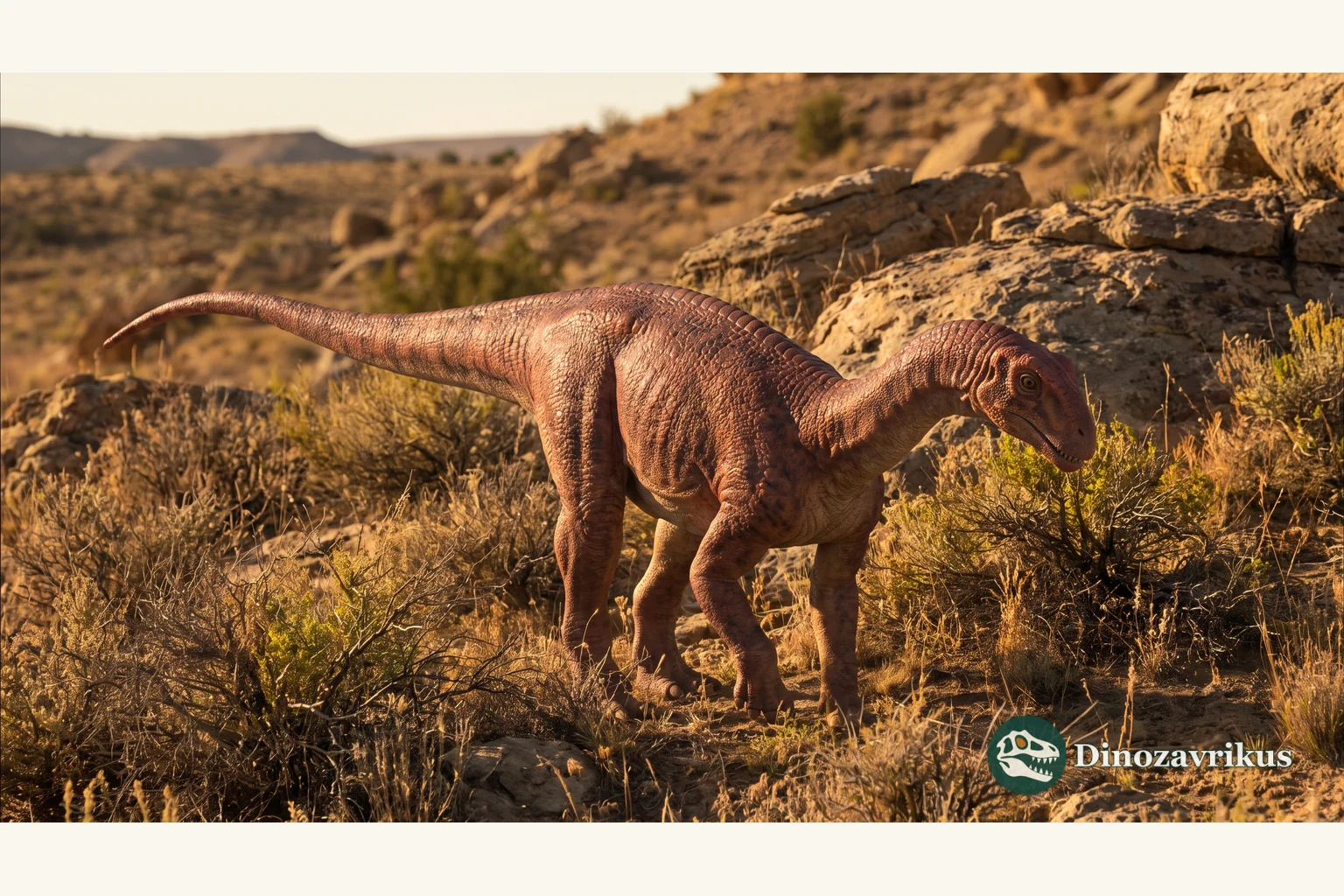 Coloradisaurus reconstructed on a Late Triassic floodplain in Argentina