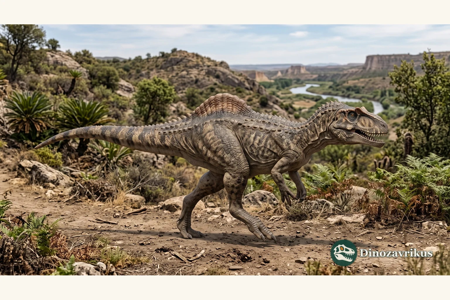 Concavenator reconstructed in the Early Cretaceous wetlands of Las Hoyas