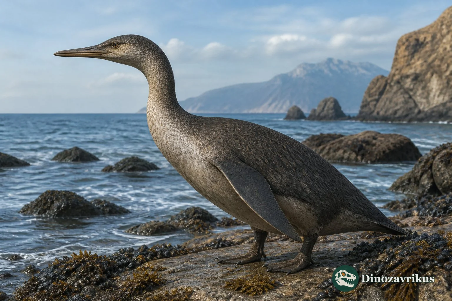 Copepteryx reconstructed diving through the late Oligocene waters of Japan