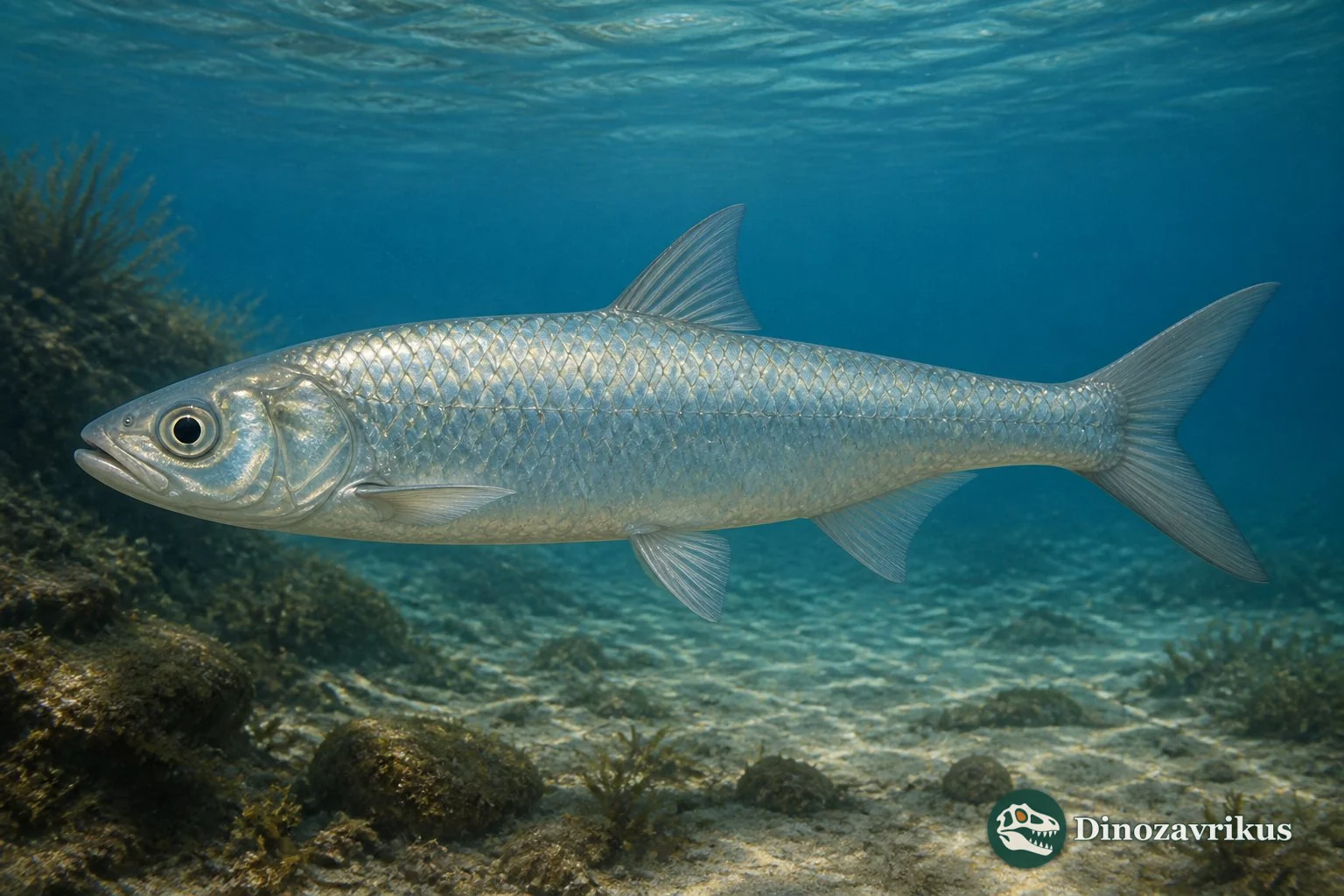 Coriops reconstructed in a Cretaceous North American river
