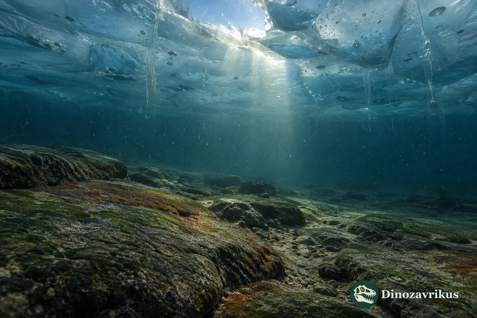 Possible shallow refuge for microbial life beneath sea ice