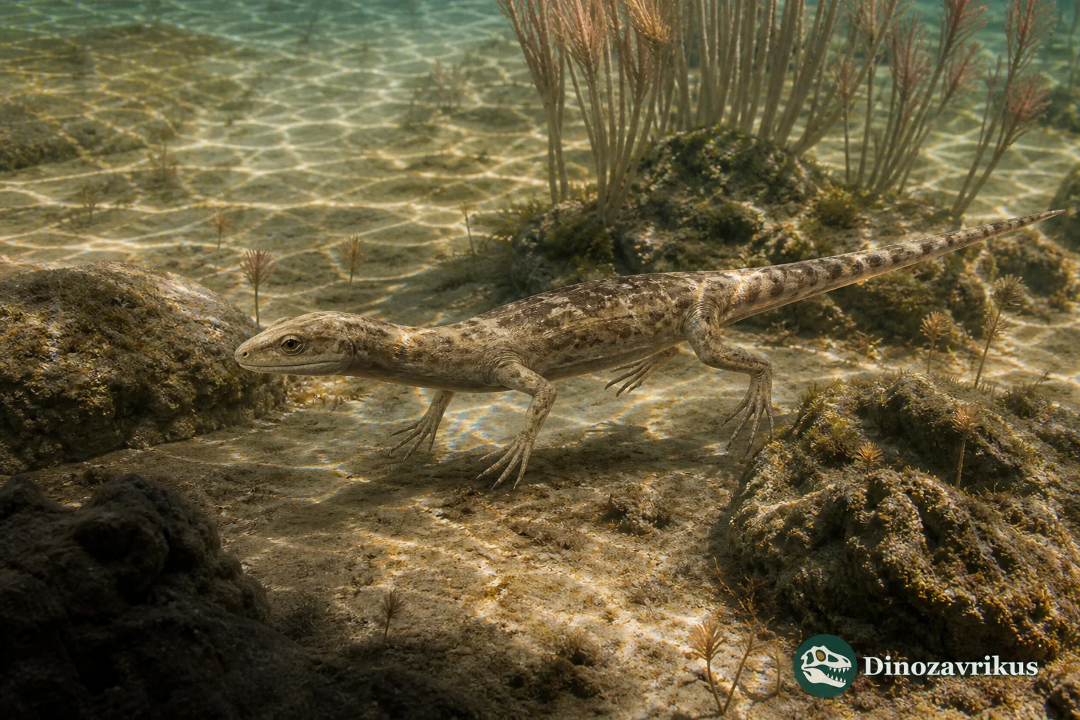Dactylosaurus gracilis in a shallow Lower Muschelkalk sea